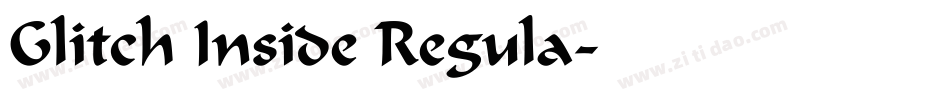 Glitch Inside Regula字体转换